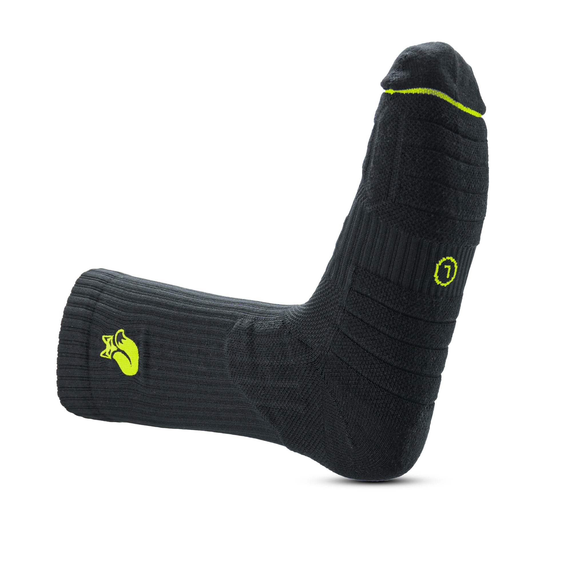 Calcetin Crew negro colores D4 Tilki Lehinde - Sur SportsVestuario
