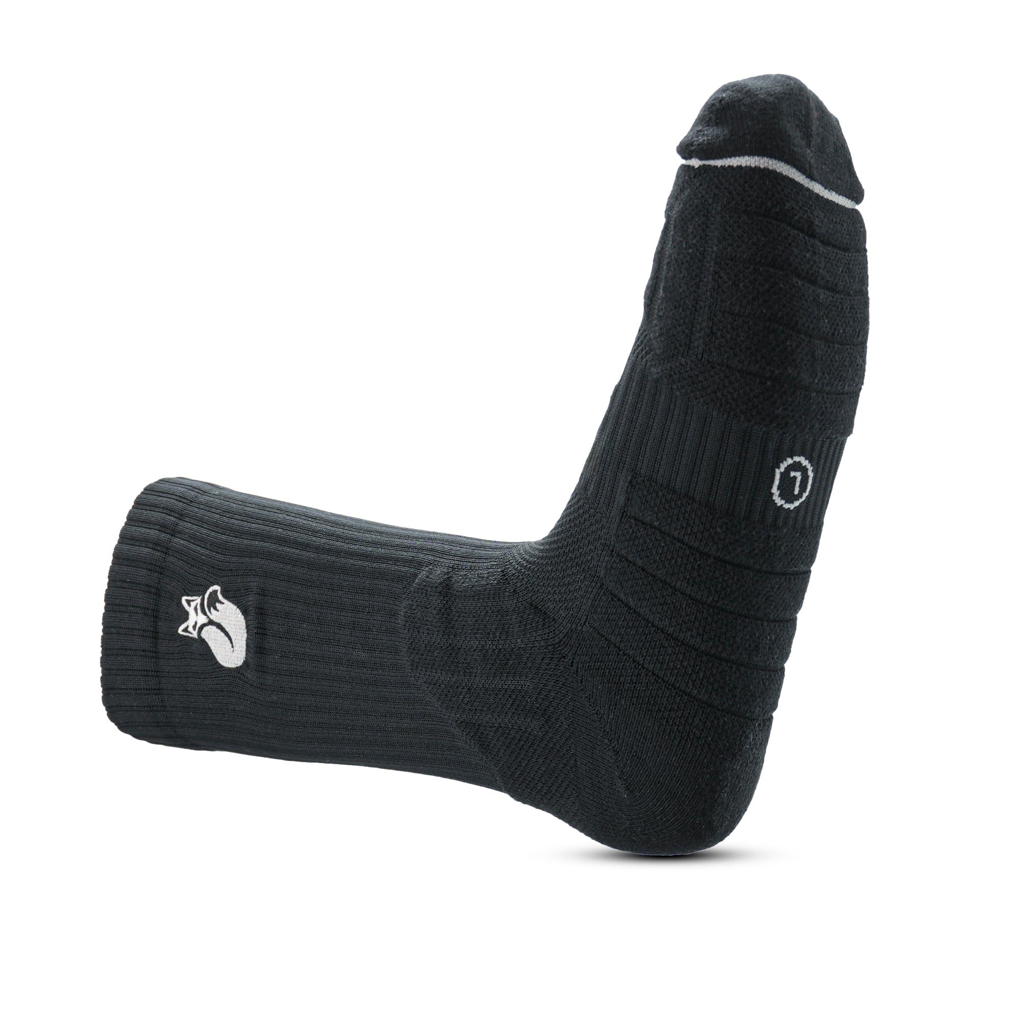 Calcetin Crew negro colores D4 Tilki Lehinde - Sur SportsVestuario