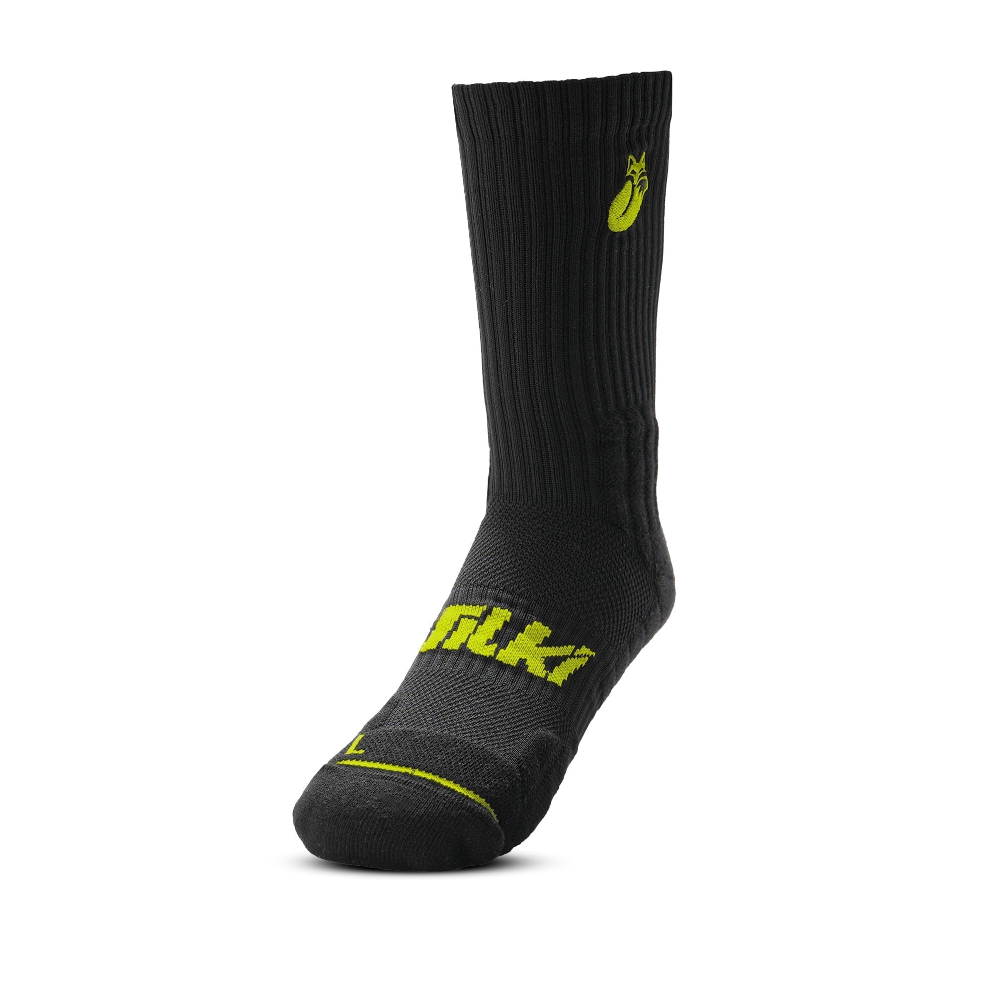 Calcetin Crew negro colores D4 Tilki Lehinde - Sur SportsVestuario