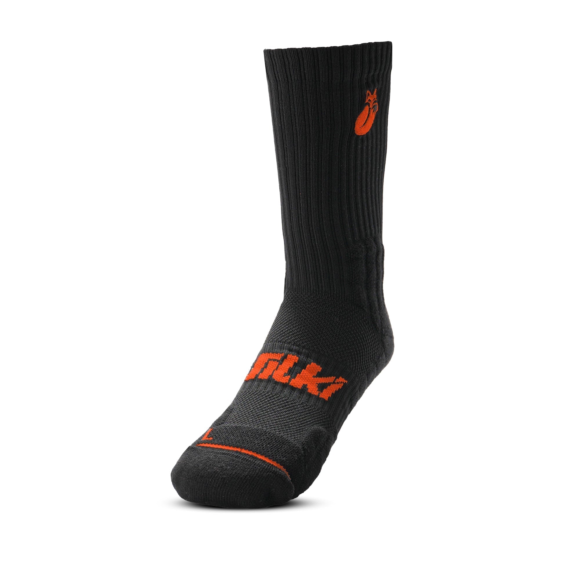 Calcetin Crew negro colores D4 Tilki Lehinde - Sur SportsVestuario