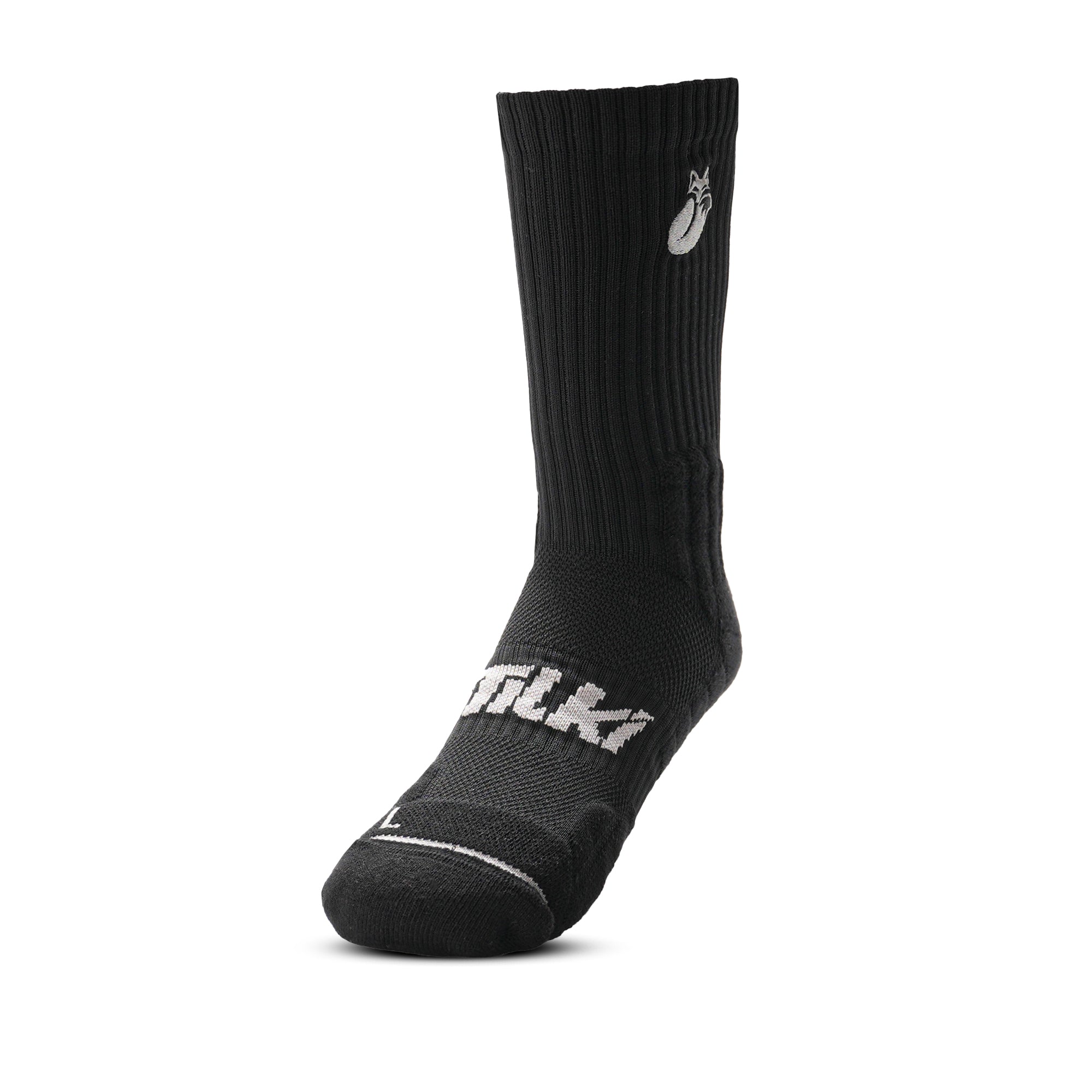 Calcetin Crew negro colores D4 Tilki Lehinde - Sur SportsVestuario