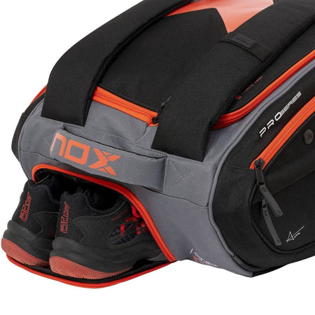 Bolso Paletero Nox AT10 Competition XL Compacto Negro Rojo - Sur Sports