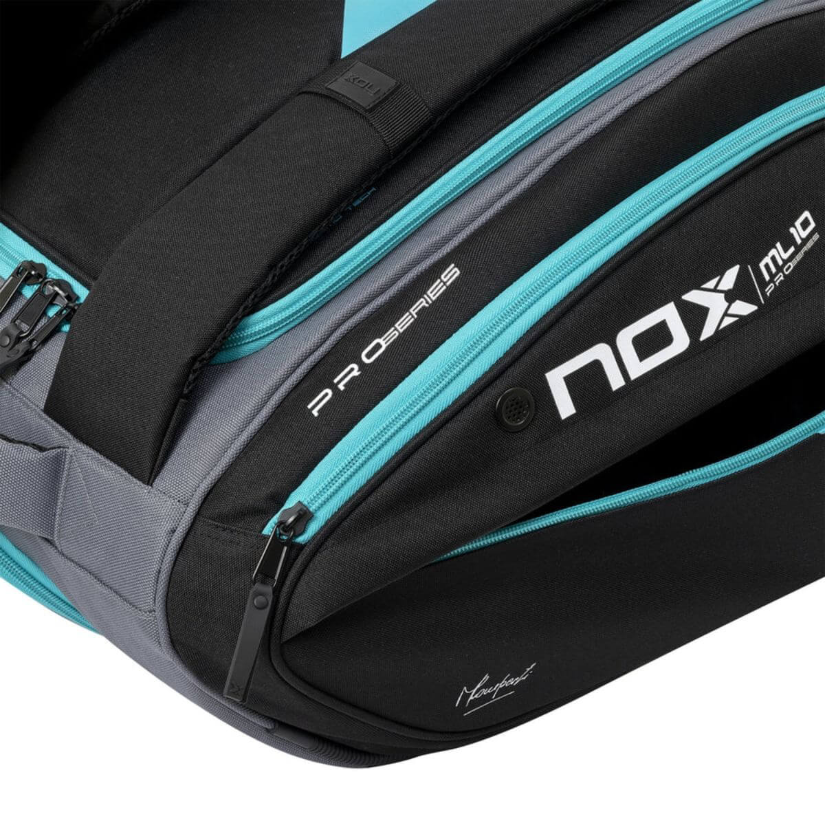 Bolso Paletero Nox ML10 Competition XL Compacto Negro Celeste - Sur Sports