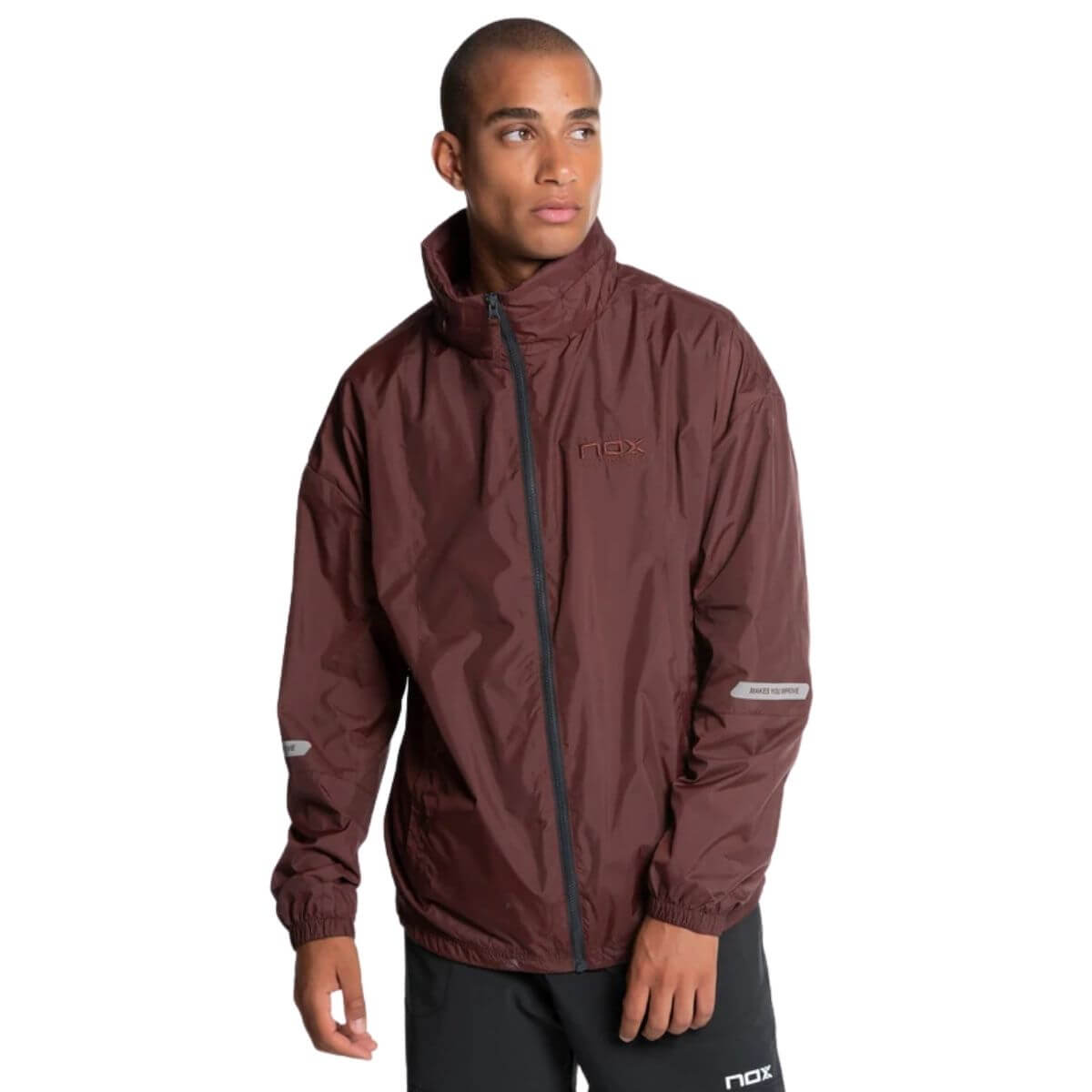Cortavientos Nox Pro Rojo Café - Sur Sports
