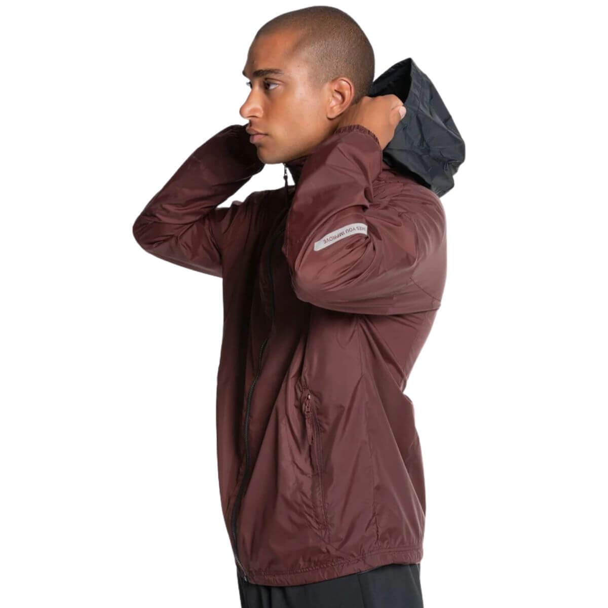 Cortavientos Nox Pro Rojo Café - Sur Sports