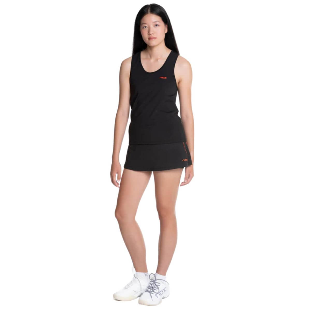 Falda Nox Team Negra Logo Rojo - Sur Sports