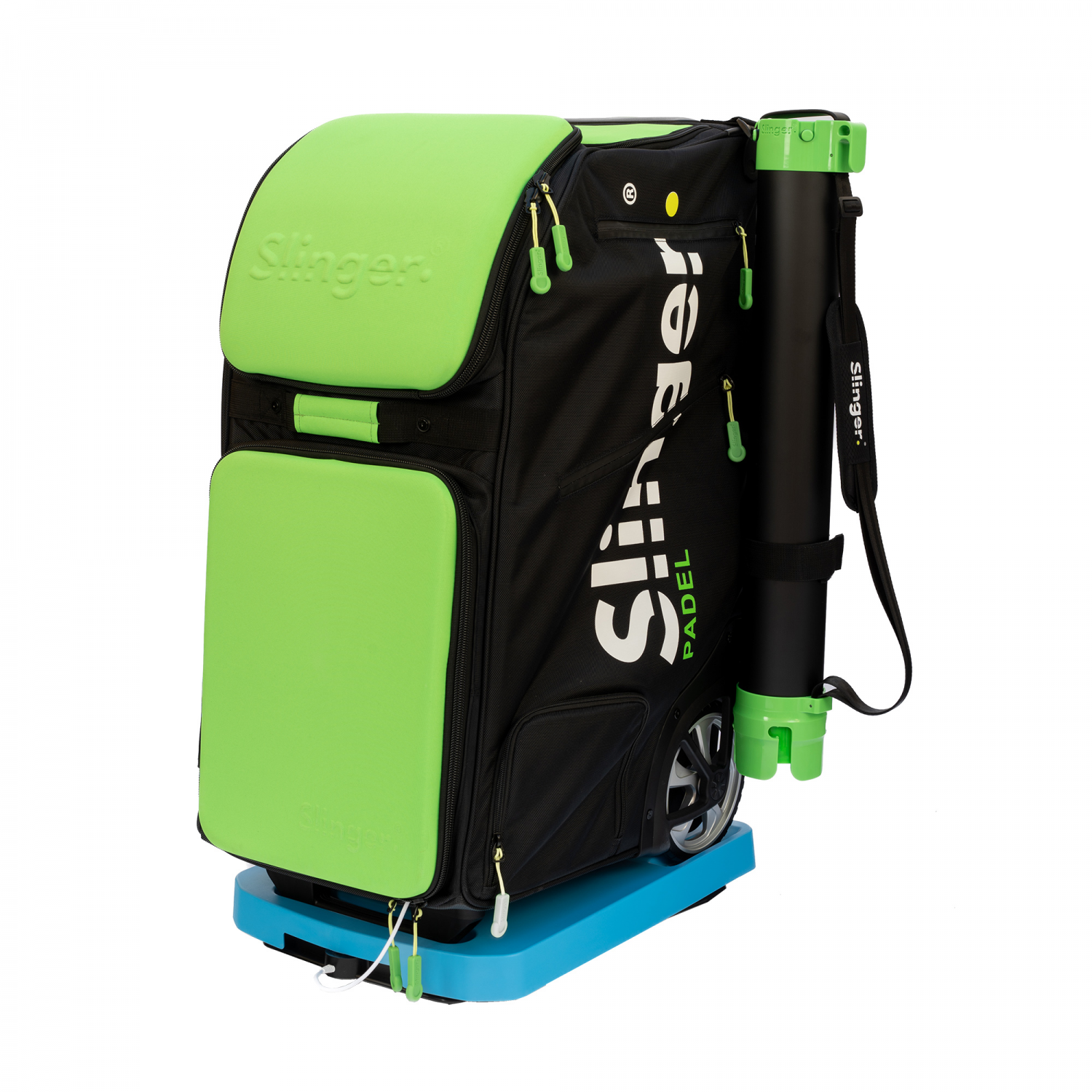 Maquina Lanza Pelotas SLINGER Padel Verde-Negro
