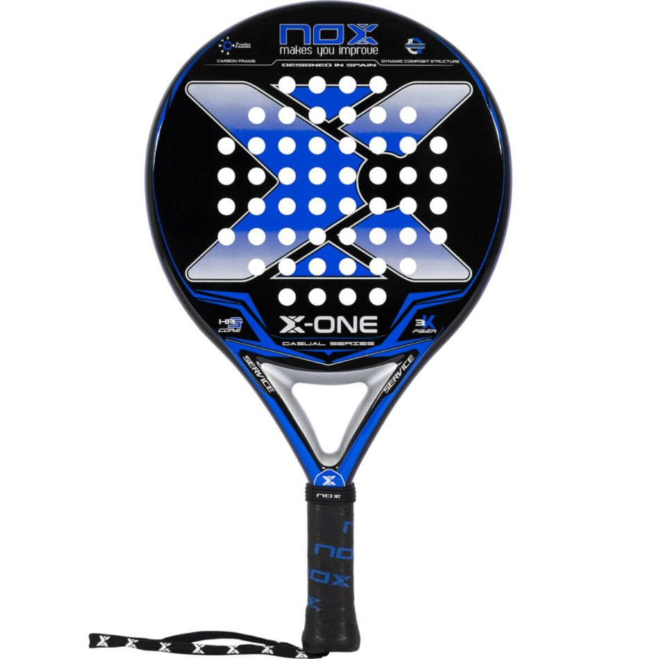 Pala Padel Nox X-One Azul (360-375gr)