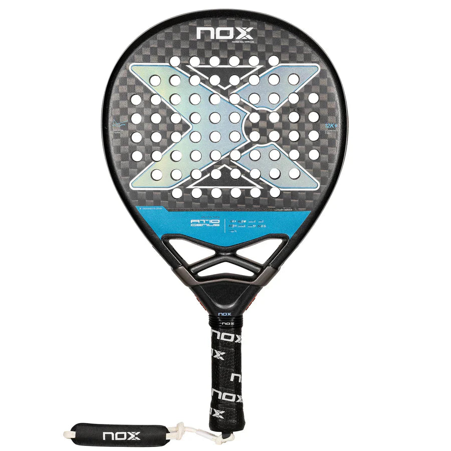 Pala Padel Nox AT10 Genius 12K By Agustin Tapia (360-375gr) 2024 Tarro de Pelotas+Overgrip+Funda