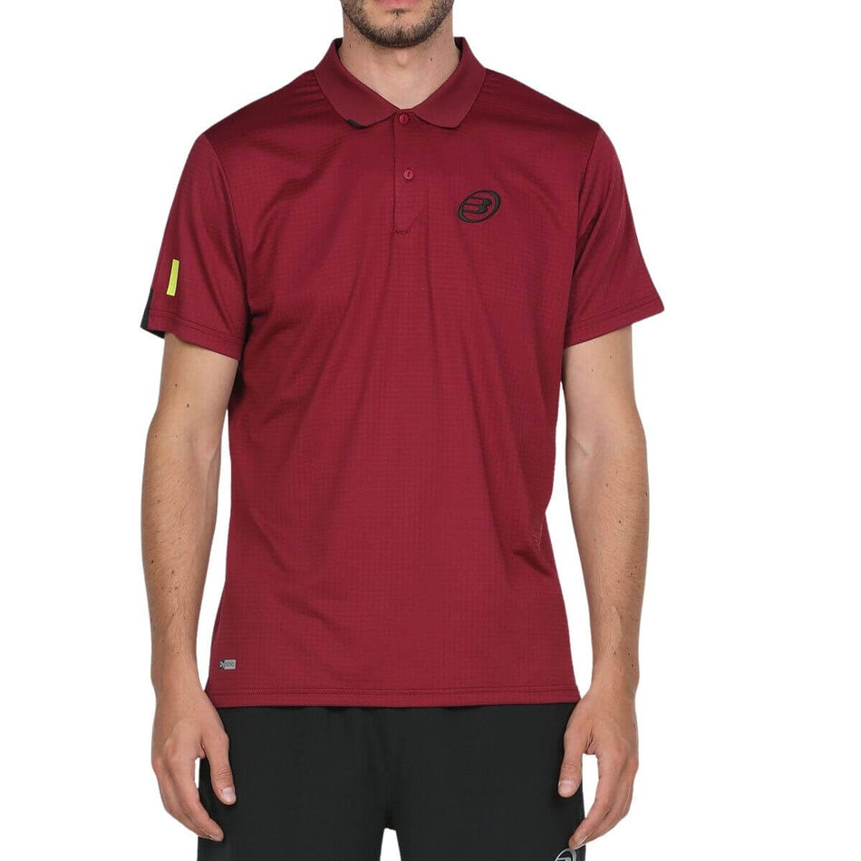 Polera Polo Bullpadel Lindo Vino Burdeo