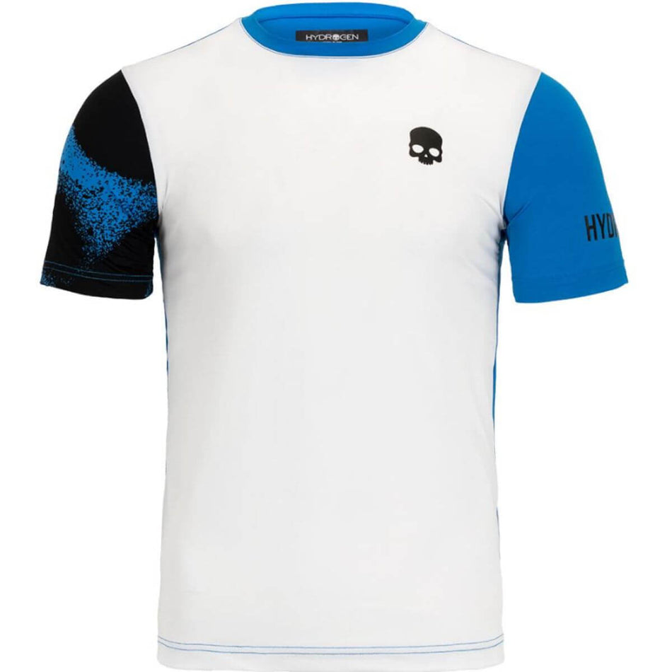 Polera Hydrogen Técnica Bicolor Spray Azul Hombre