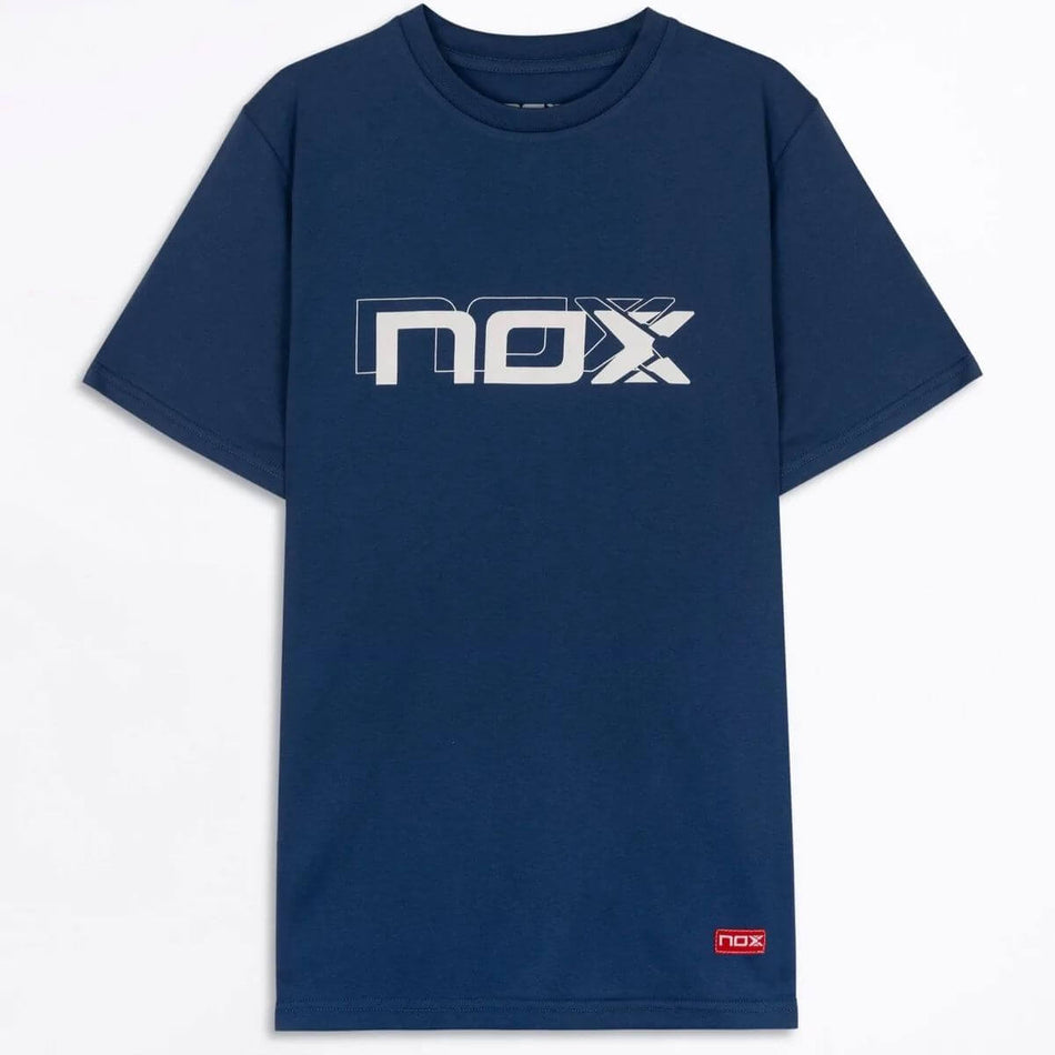 Polera Nox Azul Marino Logo Blanco