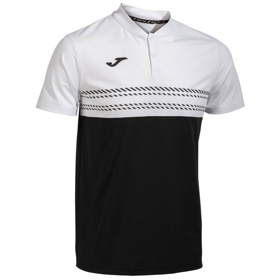 Polera Joma Smash Manga Corta Negro Blanco
