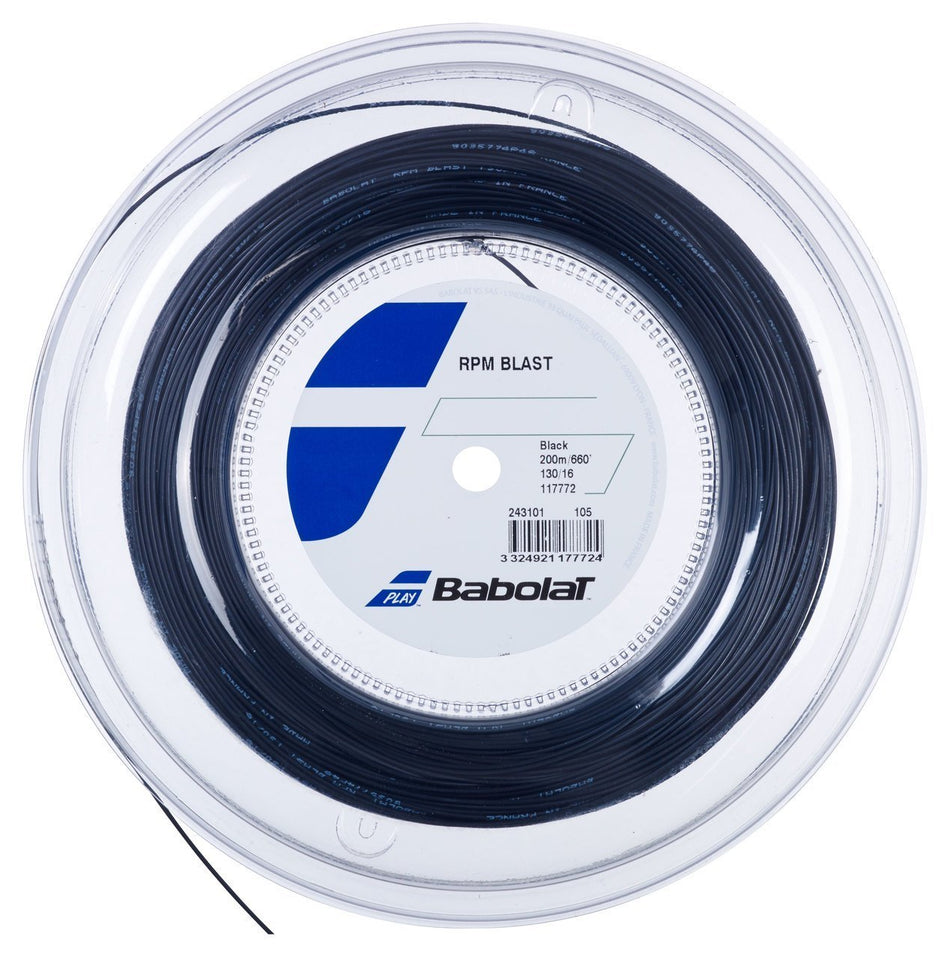 Rollo de Cuerda Babolat Rpm Blast Negro (200m)
