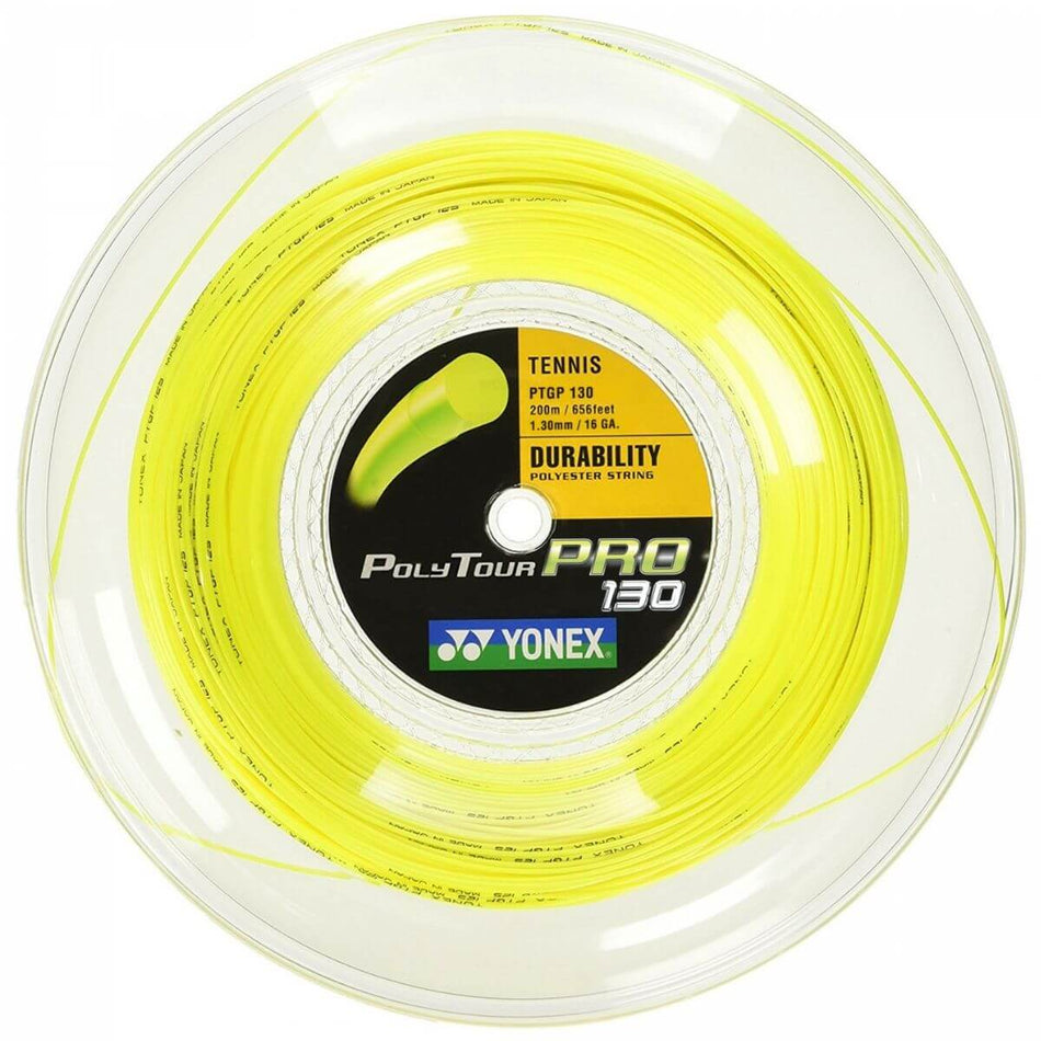 Rollo de Cuerda Yonex Poly Tour Pro Amarillo (200m)