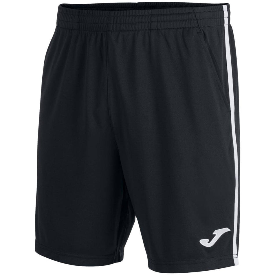 Short Joma Open III Negro Franjas Blancas