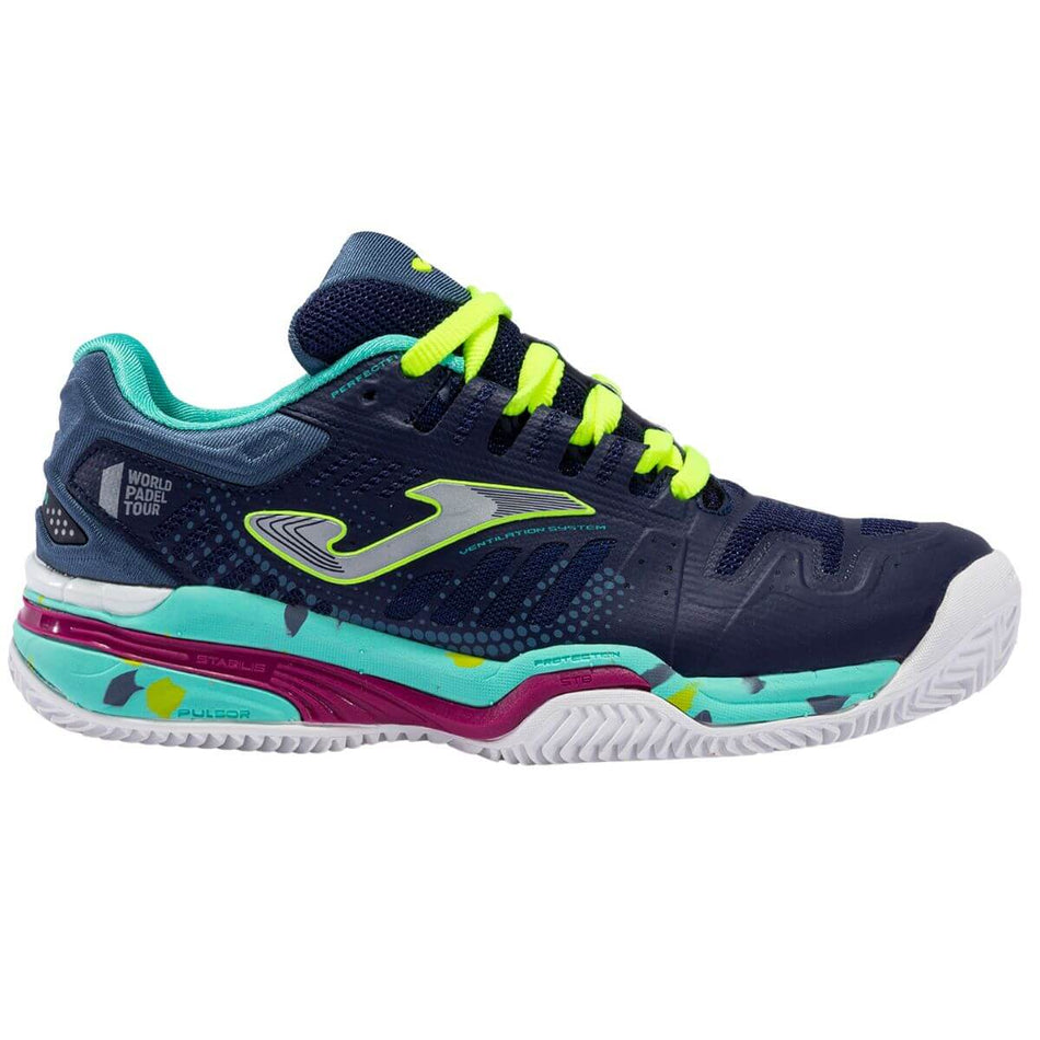 Zapatilla Joma Padel Slam Jr 2233 Azul Turquesa