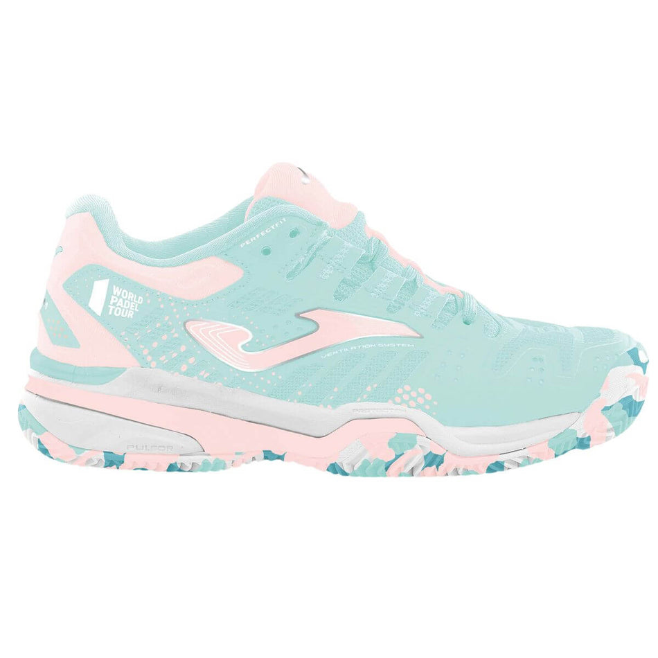 Zapatilla Joma Slam Jr 2305 Celeste Rosado