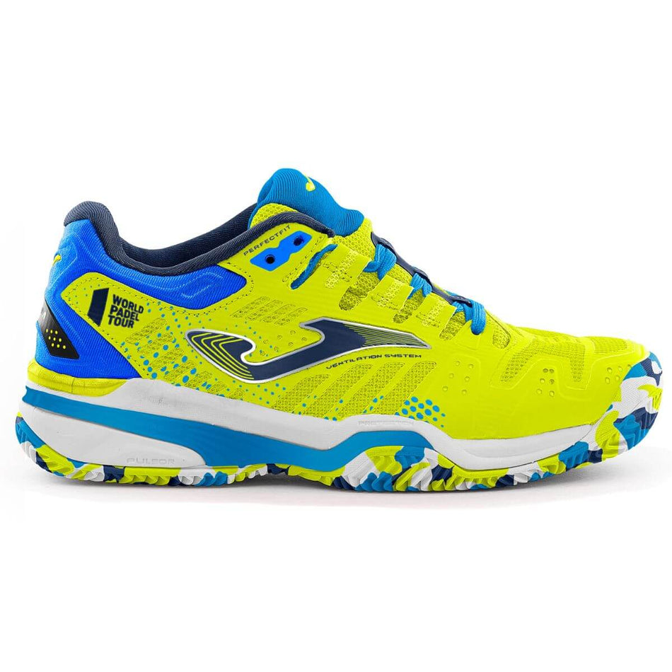Zapatilla Joma Slam Jr 2309 Amarillo Limon Azul