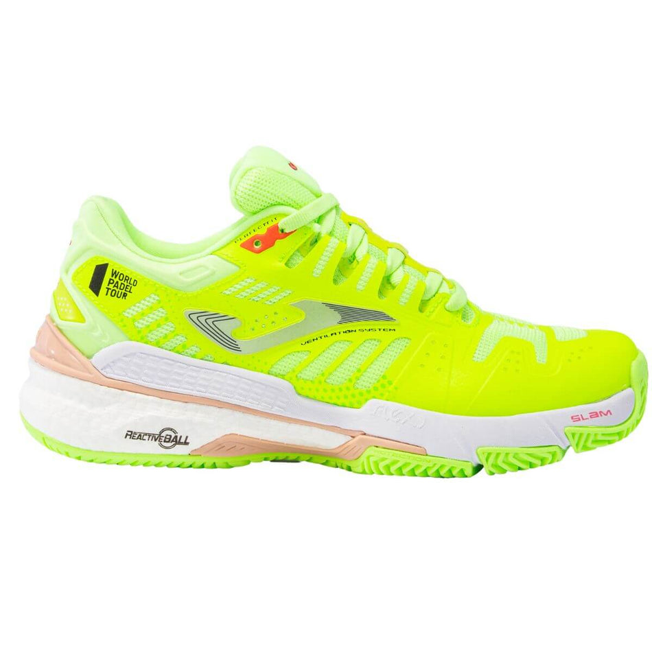Zapatilla Joma T.Slam Lady 2311 Verde Fluor