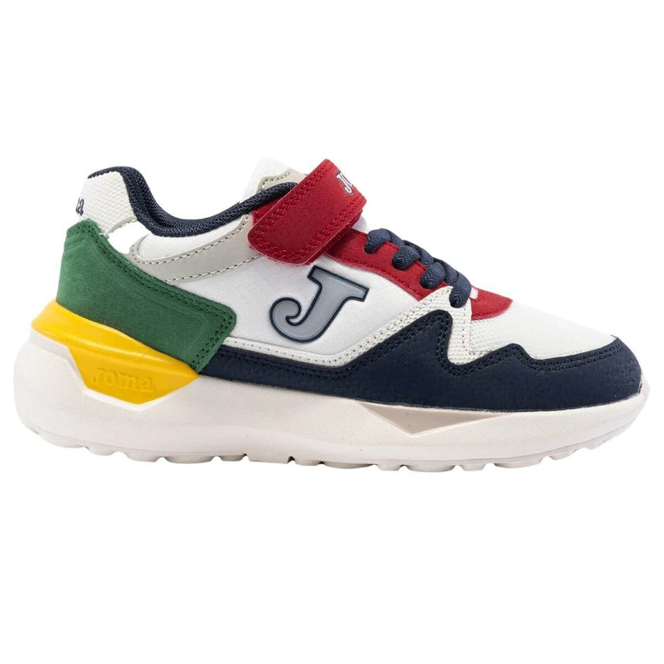 Zapatilla Joma 3080 Jr 2402 Beige, Azul marino, Rojo y Verde