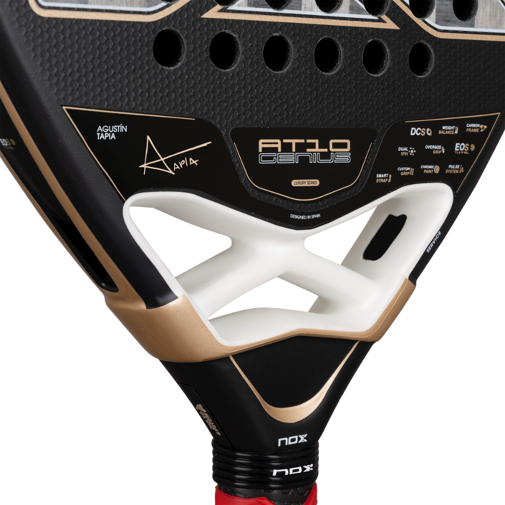 Pala de Padel Nox AT10 Genius 18K Alum 2026 + Tarro de pelotas +Overgrip + Protector