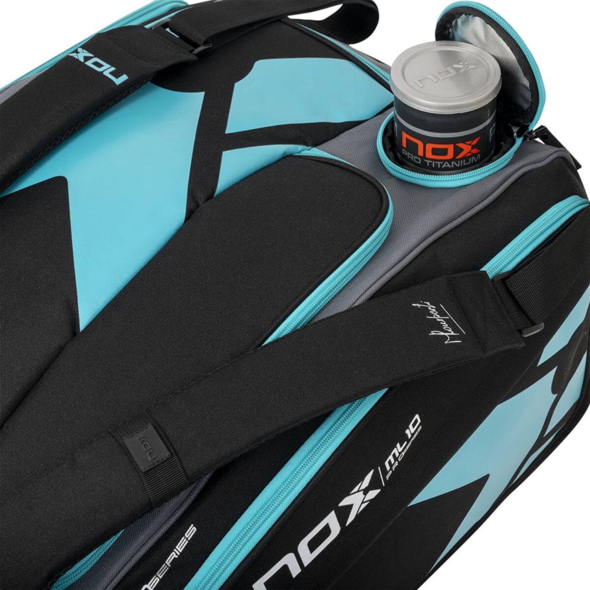 Bolso Paletero Nox ML10 Competition XL Compacto Negro Celeste - Sur SportsBolsos y Mochilas