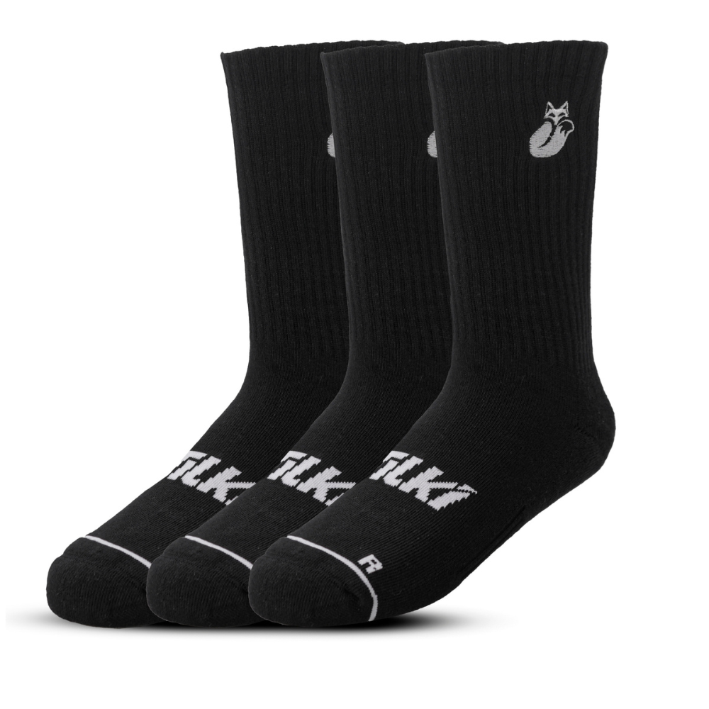 Pack de 3 Calcetines Comfort Algodón - Negro/Blanco