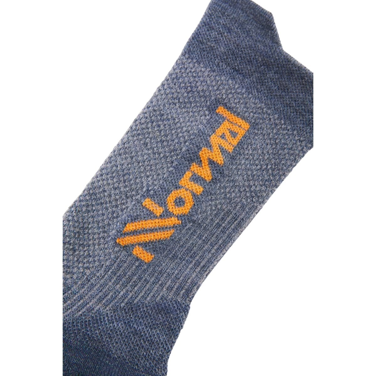 Calcetin NNormal Merino Gris Logo Naranja - Sur SportsAccesorios