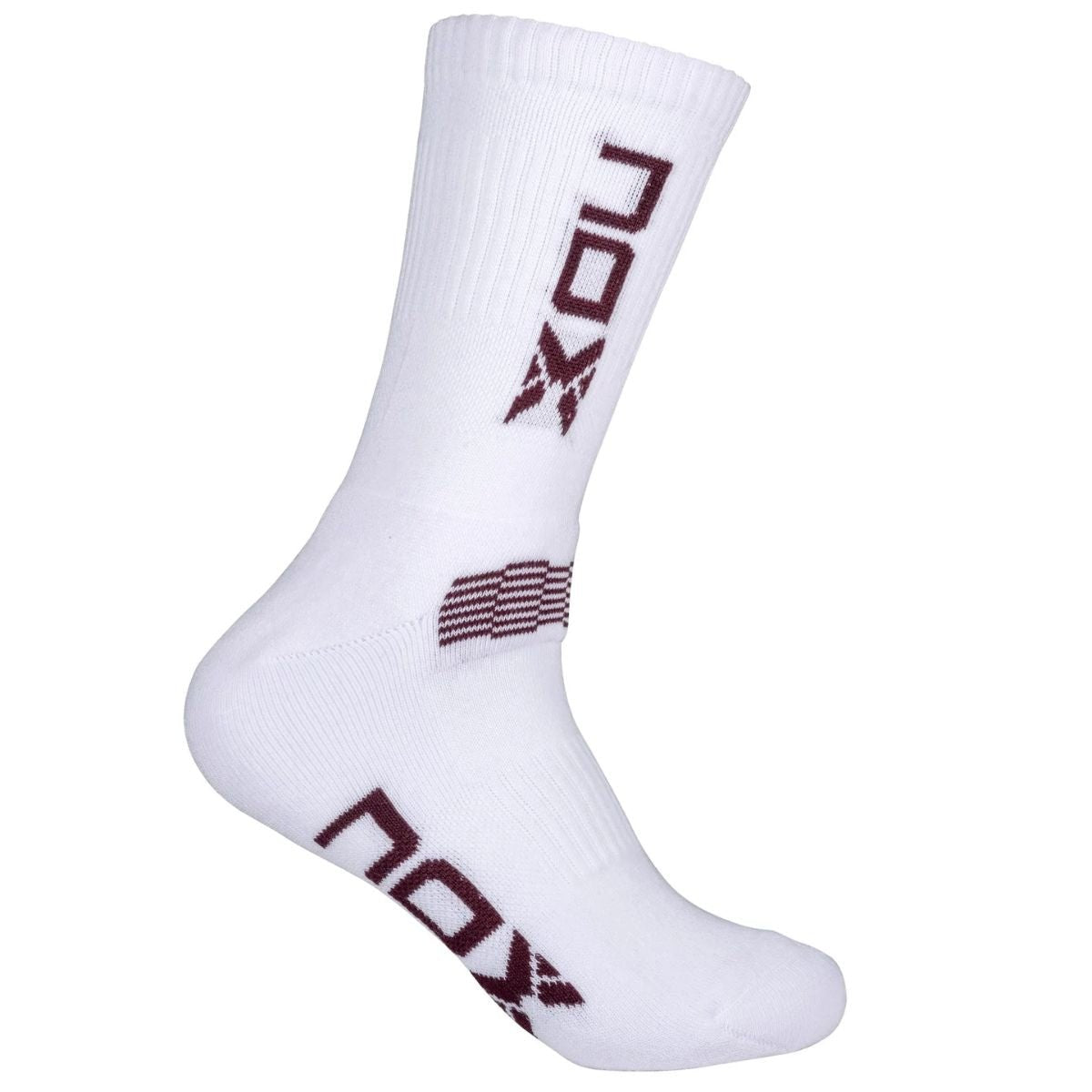 Calcetin Nox Blanco Logo Vertical Granate Talla 3945 - Sur SportsAccesorios