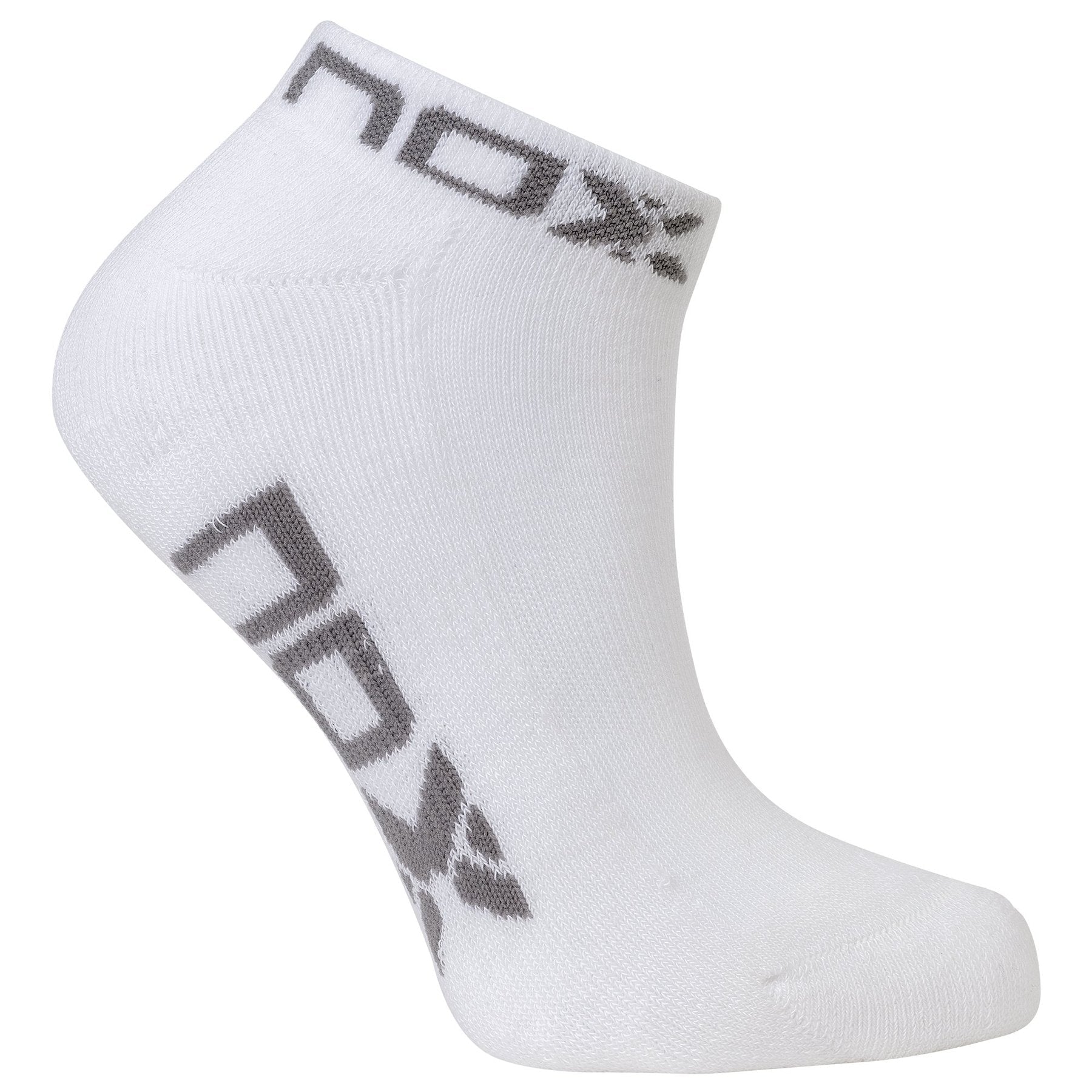 Calcetín Nox Tobillero Blanco Logo Gris - Sur SportsAccesorios