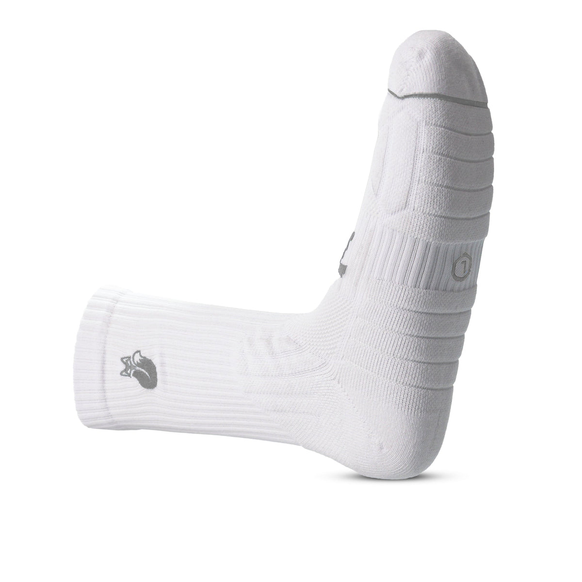 Calcetin Crew Blanco D3 Tilki Lehinde - Gris
