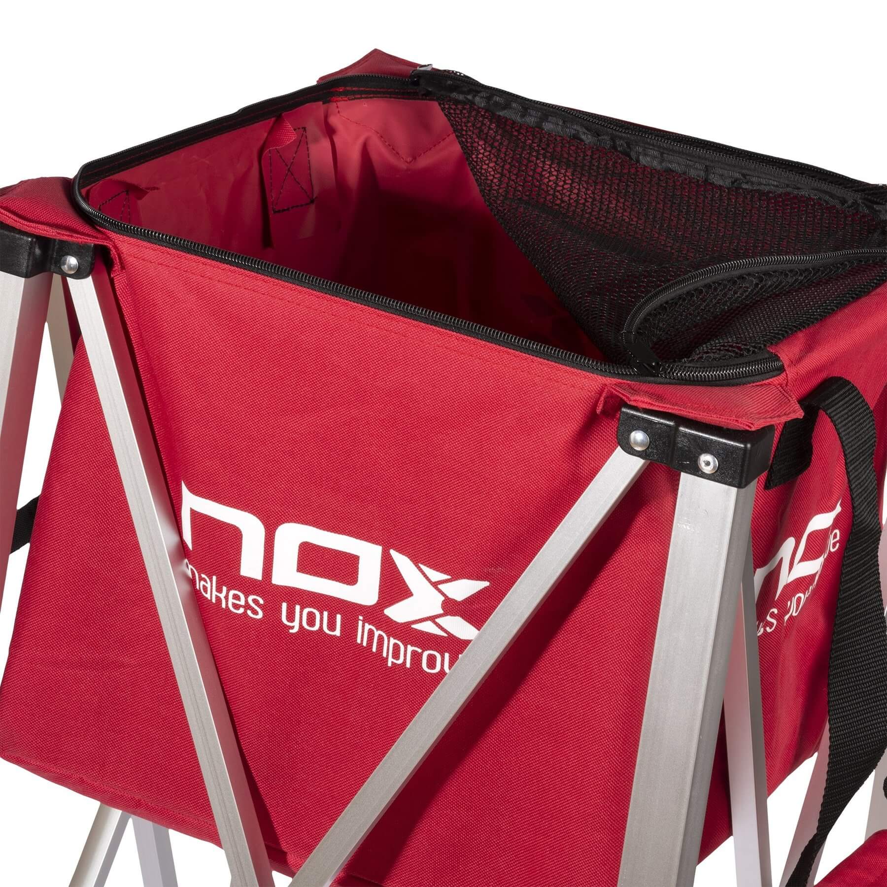 Canasto Nox Plegable con Ruedas Rojo - Sur SportsAccesorios