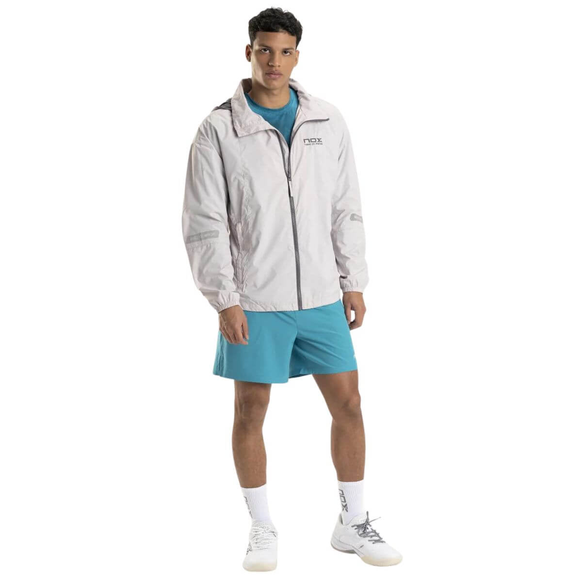 Cortaviento Nox Hombre Pro Gris Calido - Sur SportsVestuario