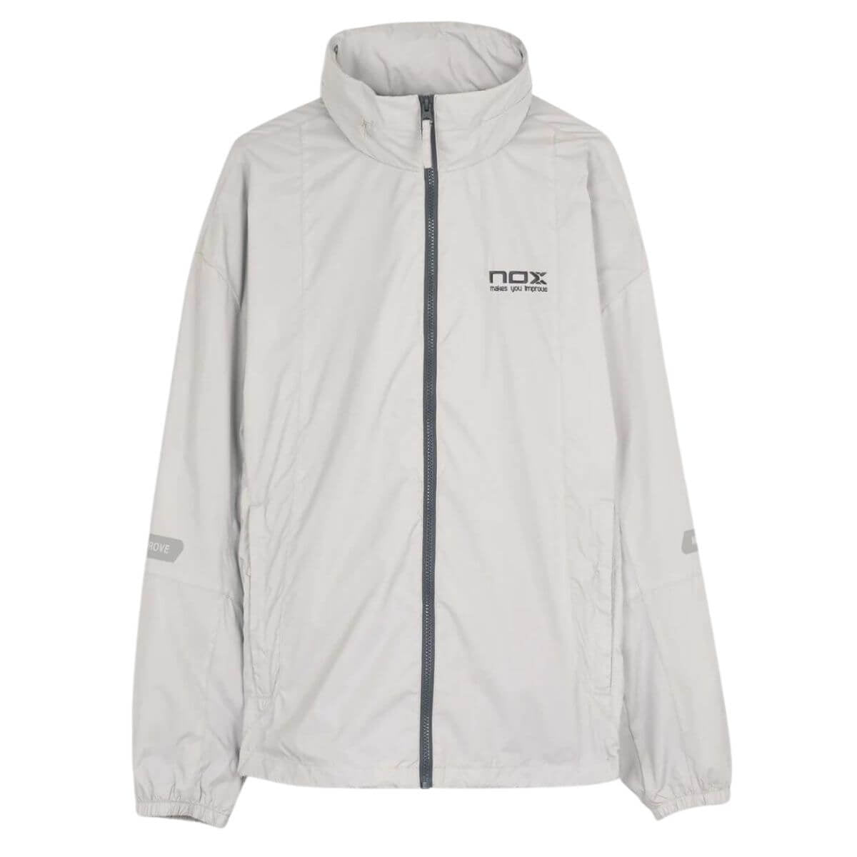 Cortaviento Nox Hombre Pro Gris Calido - Sur SportsVestuario