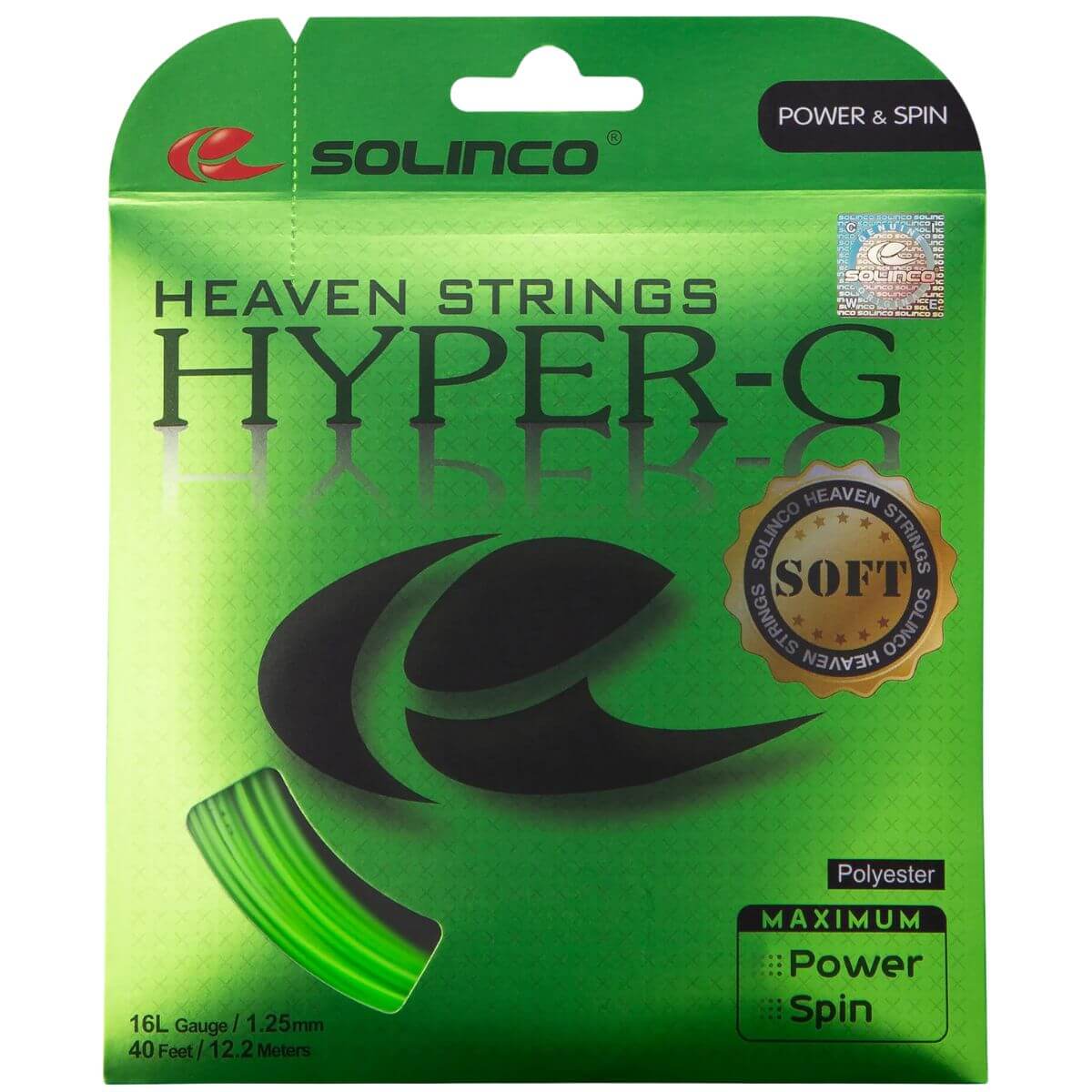 Cuerda Solinco Hyper - G 16 Soft (12m) - Sur SportsRollos y cuerdas