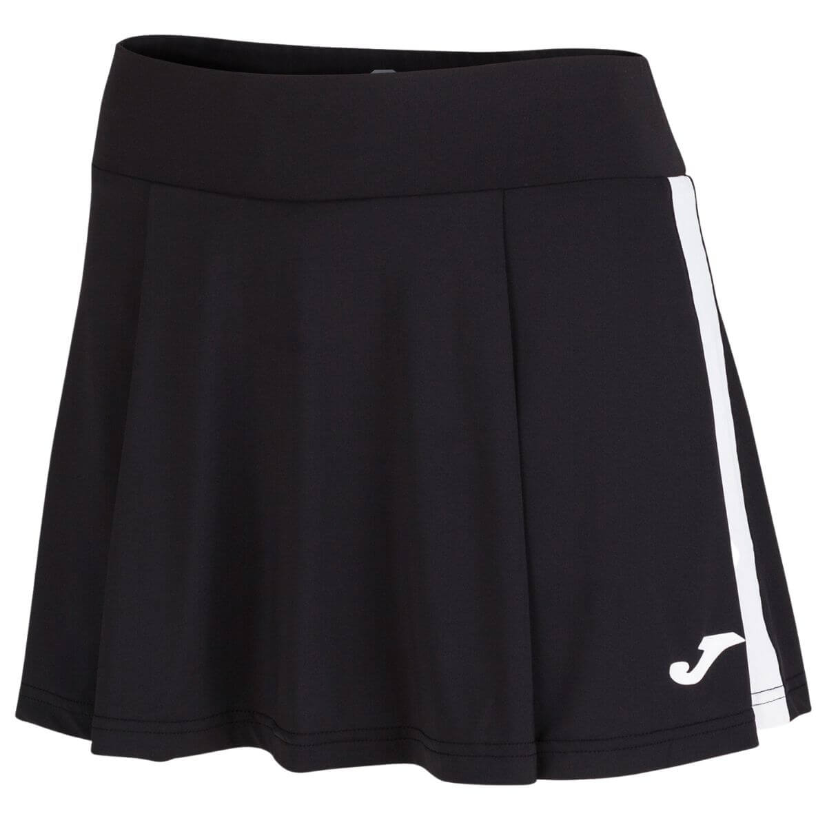 Falda Joma Mujer Torneo Negro franjas Blancas - Sur SportsVestuario