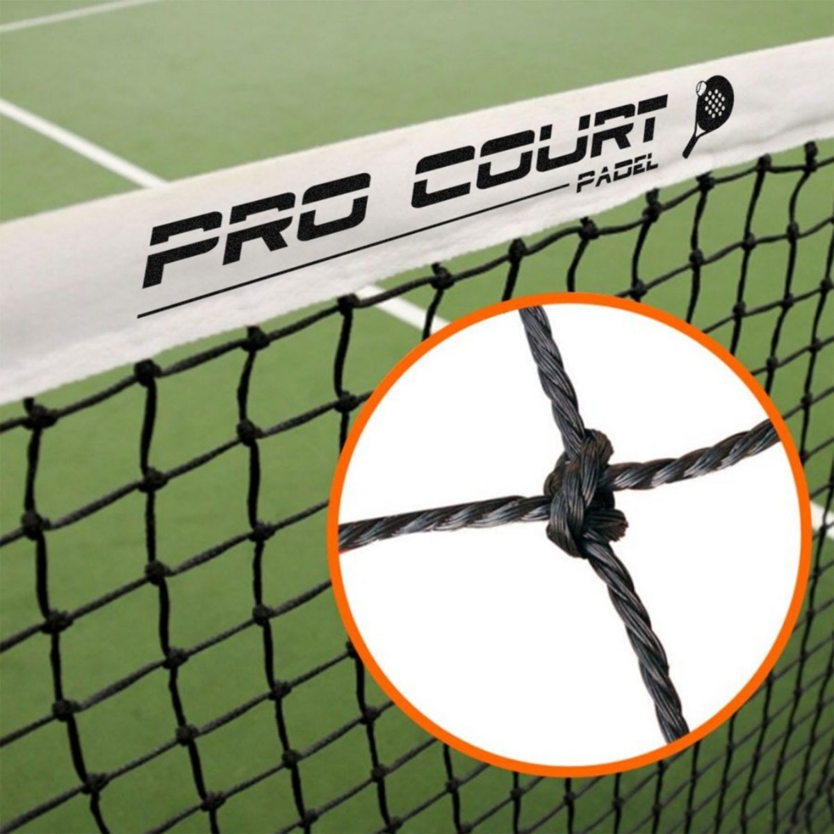Malla de Red de Padel Pro Court 40 PLY - Sur SportsAccesorios