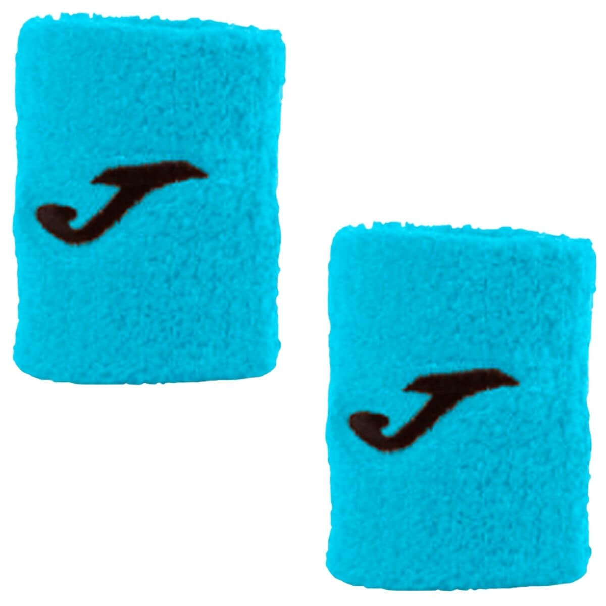 Muñequera Joma Corta Celeste Logo Negro X2 - Sur SportsAccesorios