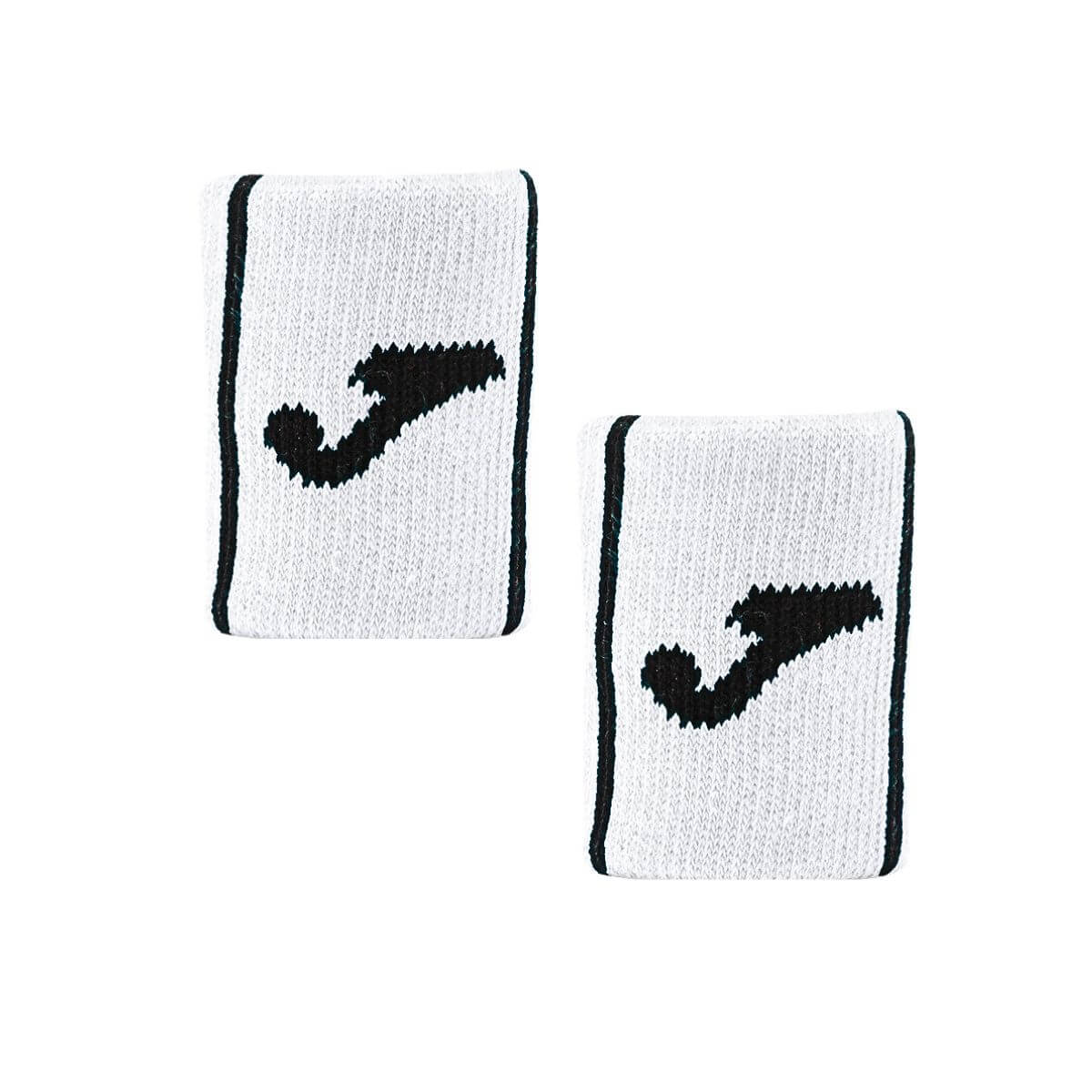 Muñequera Joma Game Corta Blanca Franjas Negras X2 - Sur SportsAccesorios