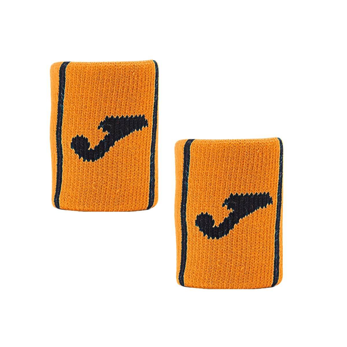 Muñequera Joma Game Corta Naranja Franjas Negras X2 - Sur SportsAccesorios