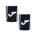 Muñequera Joma Game Corta Negra Franjas Blancas X2
