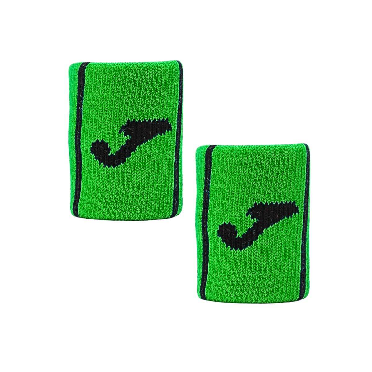 Muñequera Joma Game Corta Verde Franjas Negras X2 - Sur SportsAccesorios
