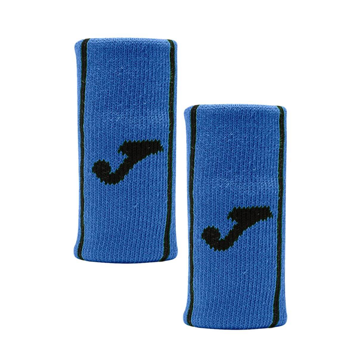 Muñequera Joma Game Larga Azul Logo Negro X2 - Sur SportsAccesorios