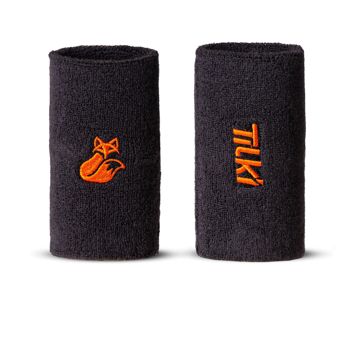 Muñequera Larga Algodón Basic Terry Tilki - Gris/Naranja