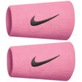 Muñequera Nike Premier Rosada Logo Negro X2