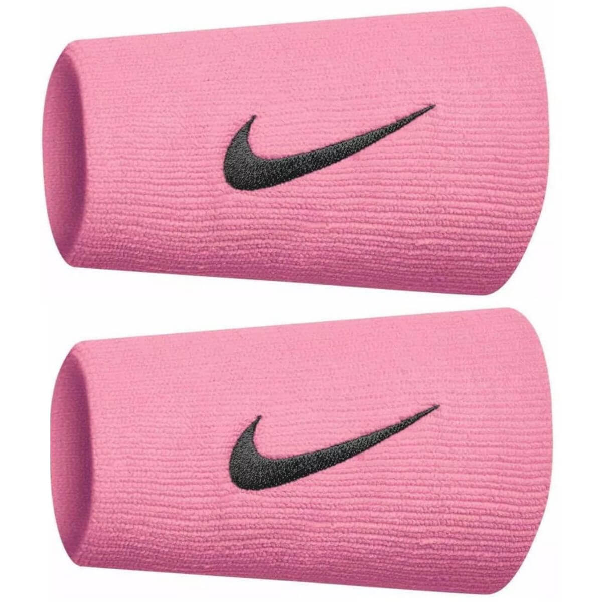 Muñequera Nike Premier Rosada Logo Negro X2 - Sur SportsAccesorios
