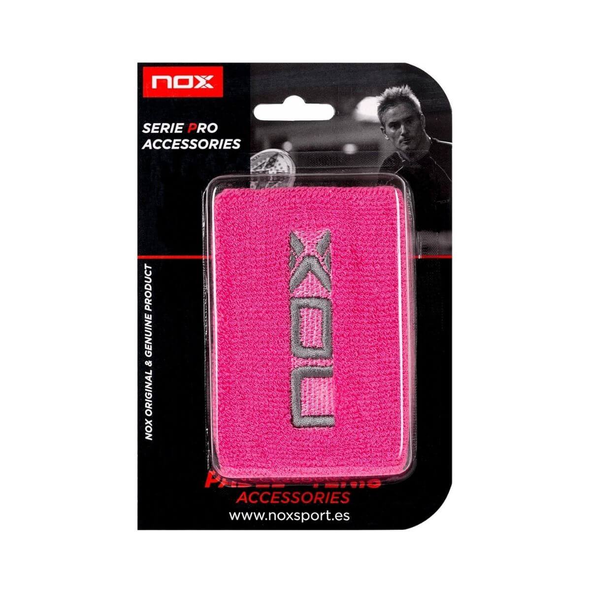 Muñequera Nox Rosada X2 - Sur SportsAccesorios