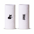Muñequera XL Algodón Terry Interior Tilki - Blanca/Negra