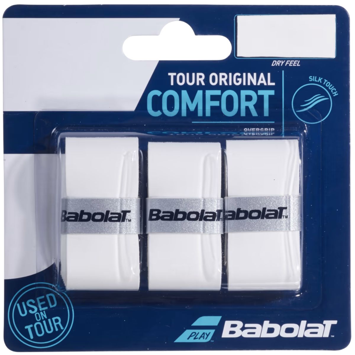 Overgrip Babolat Tour Original Comfort Blanco x3 - Sur SportsAccesorios